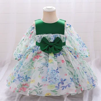Праздничное платье для девочек 70-90 см, бальное платье принцессы, детские платья, костюм для фотосессии на день рождения, детская одежда