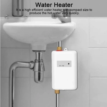 Проточный водонагреватель Мини Электрический проточный водонагреватель под раковиной с ЖК-дисплеем для мытья горячей и холодной воды на домашней кухне двойного назначения