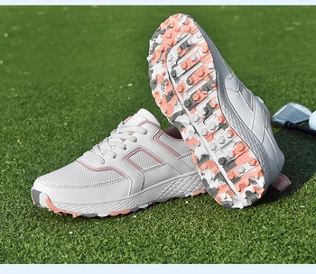 Профессиональная обувь для гольфа для мужчин и женщин, Профессиональная спортивная обувь для гольфа на открытом воздухе для мужчин, Удобная обувь для ходьбы для мужчин