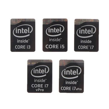 Разнообразие 5 стилей Оригинальный 4-го поколения I3 I5 I7 Celeron Intel Core Наклейка Этикетка 5ШТ Этикетка Металлическая наклейка для ноутбука