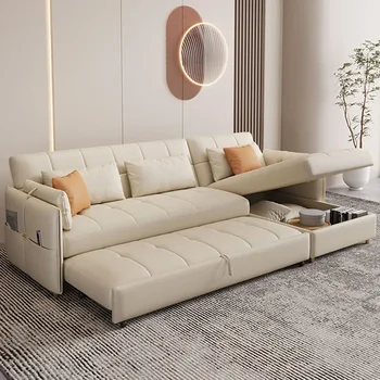 Расслабляющие диваны в скандинавском стиле, Модульное экономичное хранилище Kawaii, элегантные диваны для гостиной, Белое Европейское канапе, Трансформируемая мебель для дома