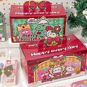 Рождественские подарки Слепая коробка Мультяшная Креативная Милая Подарочная коробка на удачу Kawaii Рождественский Набор канцелярских принадлежностей для детей Подарок-сюрприз