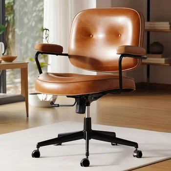 Роскошное кожаное офисное кресло, туалетный столик, Современное студенческое Профессиональное игровое кресло для чтения, расслабляющие колеса, мебель Sillas De Gamer