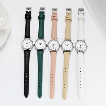 Роскошные женские брендовые кварцевые часы из сплава, женские модные повседневные часы с маленьким циферблатом, кожаные наручные часы для женщин Zegarek Damski