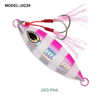 Рыболовная приманка, пятицветная Дополнительная Лазерная роспись, изготовленная для ночной рыбалки, Прозрачный бионический дизайн, Светящаяся поддельная приманка, бионическая приманка 40 г