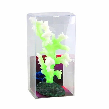 Светящийся аквариум с морскими анемонами, Искусственное силиконовое украшение для аквариума с кораллами