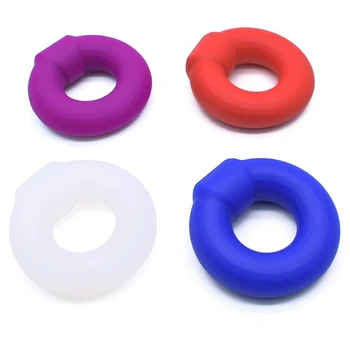 Силиконовый круглый фаллоимитатор, увеличитель колец для мужчин, гибкие кольца, секс-игрушка для взрослых E74F