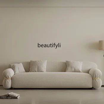 Скандинавский дизайнерский тканевый диван для гостиной Итальянский минималистичный диван в стиле ретро-шик