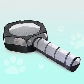 Складной манеж-туннель для собак, игрушка-убежище для кошек, Интерактивная игрушка для кошек, манеж для развлечений в помещении, манежи для кошек