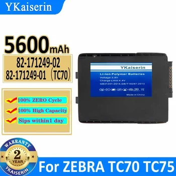 Сменный Аккумулятор YKaiserin Для ZEBRA TC70 TC75 Symbol Scanner Battery 82-171249-02 82-171249-01 5600mAh Bateria