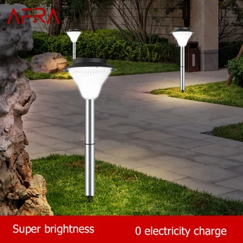 Современный газонный светильник AFRA Solar Light LED Водонепроницаемый IP65 Наружный декоративный для внутреннего двора парка Сада