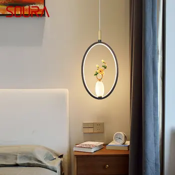 Современный креативный подвесной светильник SOURA в форме нефритовой тыквы, Декоративный светильник в форме вазы для домашнего кабинета, спальни