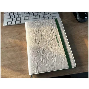 Съемный экологичный чехол для ноутбука из искусственной кожи, Креативный футляр для визиток, Блокнот с отрывными листами, Стационарный Блокнот