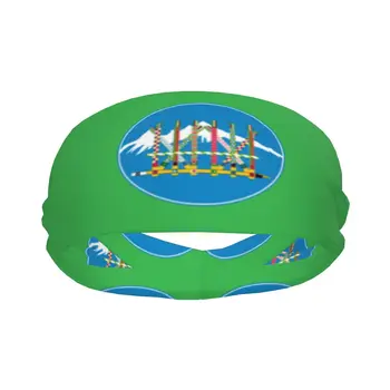 Флаг оголовье Качин Гидроманта лента для волос для теннис тренажерный зал, фитнес-головные уборы аксессуары для волос