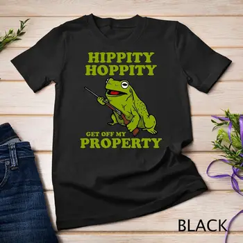 Футболка унисекс с забавным лягушачьим мемом Hippity Hoppity Get Off My Property