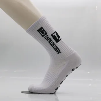 Футбольные носки TDTAPEDESIGN 2023 SLIP New ANTI Socks до середины икры, Нескользящие Футбольные Велосипедные Спортивные носки, Мужские Теплые носки EU38-44