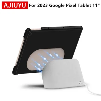 Чехол AJIYUYU для планшета Google Pixel 11 дюймов 2023 года, защитная оболочка из искусственной кожи, жесткая подставка для ПК, совместимая подставка для зарядного динамика