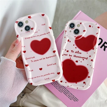 Чехол INS Love Heart Для Xiaomi Redmi Note 12 11 10 9 8 Pro 12S 11S 10S 9S 12C 10C A1 Case Funda Poco X3 X5 11 Lite 5G NE Cover