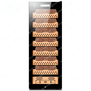 Шкаф для сигар Умный WiFi Домашний компрессорный шкаф с постоянной температурой и влажностью, шкаф для сигарного вина двойного назначения