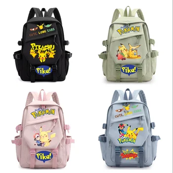 Школьные сумки Японских милых девочек, рюкзак Пикачу, рюкзак для ноутбука для младших школьников большой емкости, Мультяшный Студенческий ранец