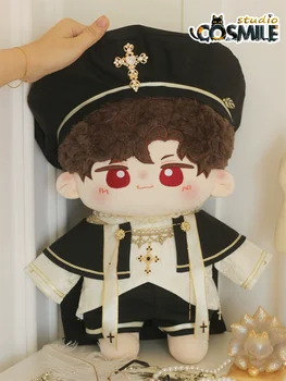 Шляпа священника хора Kpop Idol Star, платье для хора с крестом, костюм CP для 40-сантиметровой плюшевой куклы, мягкая одежда, плюшевая одежда KL Dec