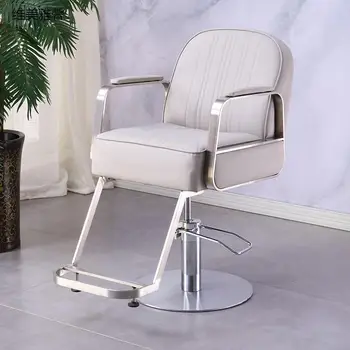 Эргономичное вращающееся парикмахерское кресло Стул для макияжа маникюра Шампунь Рабочее парикмахерское кресло Silla De Barbero Роскошная мебель